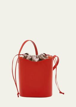 Roseto Vacchetta Leather Bucket Bag