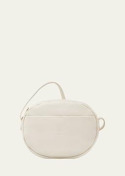 Rubino Round Vacchetta Leather Crossbody Bag