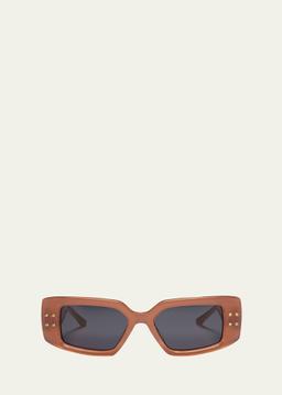 Cinque Rectangle Acetate & Titanium Sunglasses
