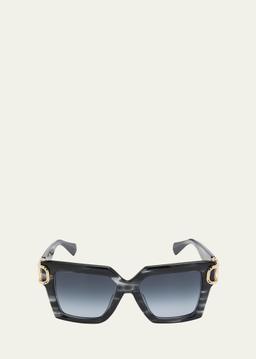 Uno Square Acetate & Titanium Sunglasses