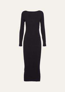 Cable Body-Con Midi Dress