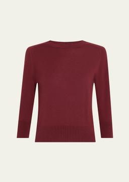 Girocollo Manica Neo Piuma Cashmere Sweater