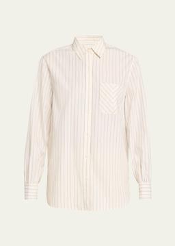 Maxine Striped Button-Front Shirt