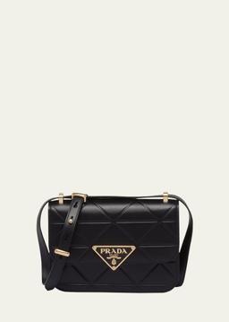 Small Triangle Quilted Shoulder Bag