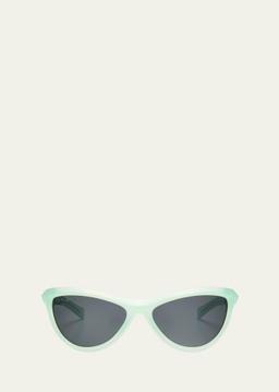 Atlanta Teal Acetate Cat-Eye Sunglasses
