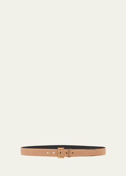 YSL Cassandre Leather Belt