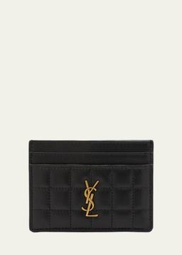 Cassandre YSL Card Case in Quilted Smooth Leather
