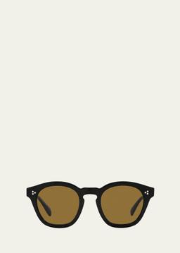 Boudreau L.A. Round Acetate & Plastic Sunglasses