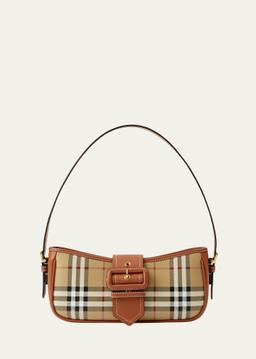 Check Buckle Shoulder Bag