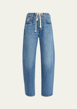 Brynn Drawstring Wide-Leg Trouser Jeans