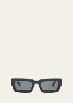 Lecce Acetate Rectangle Sunglasses