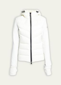 Puffer Zip-Up Cardigan