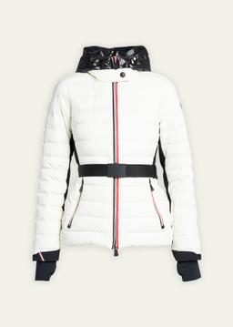 Bruche Contrast Belted Puffer Jacket