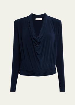 Eden Cowl-Neck Blouse