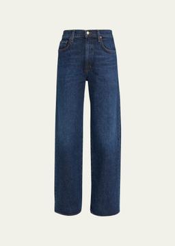 Harper Mid-Rise Wide-Leg Jeans