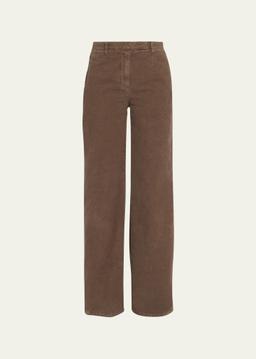 Eglitta Straight-Leg Corduroy Pants