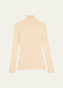 Noor Turtleneck Stretch-Knit Top