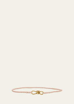 Intrecciato Braided Nappa Leather Belt