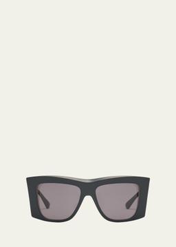 Beveled Acetate Rectangle Sunglasses