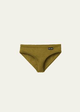 Intarsia Logo Cashmere Briefs