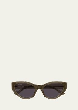 Logo Plastic Cat-Eye Sunglasses