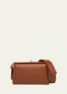 Mini Turn-Lock Leather Shoulder Bag