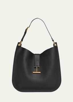 Tara Large Hobo Crossbody in Grained Leather