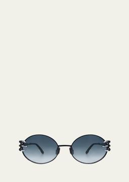 Claw Aventure Titanium Oval Sunglasses