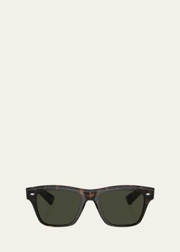 Polarized Acetate Square Sunglasses