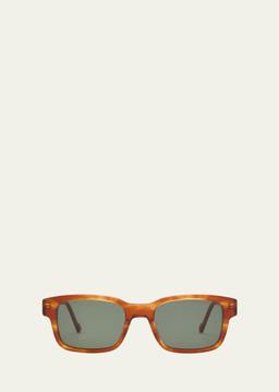BIO-MITO Horn Acetate Rectangle Sunglasses