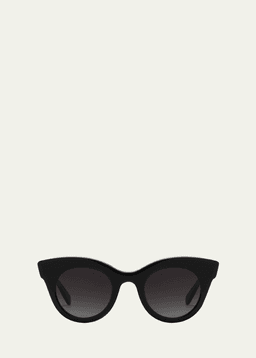 Olivia Rounded Acetate Cat-Eye Sunglasses