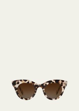Olivia Patterned Acetate Cat-Eye Sunglasses