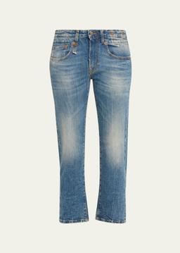 Boy Straight Cropped Jeans