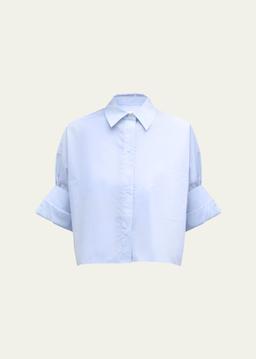 Next Ex Cropped Shirt in Superfine Cotton