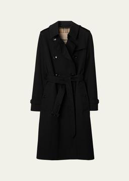 Kensington Organic Belted Double-Breasted Trench Coat