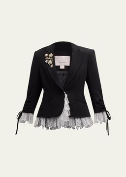 Le Petit Lace and Brooch Roxie Blazer