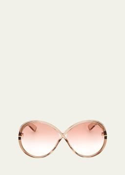Edie Acetate Round Sunglasses