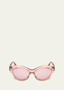 Toni Acetate Oval Sunglasses