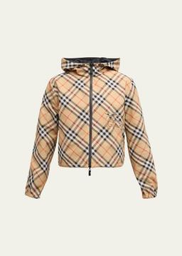 Check EKD Hooded Reversible Jacket