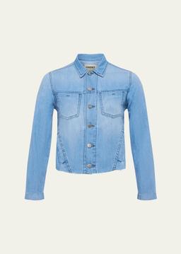 Janelle Slim Raw Denim Jacket
