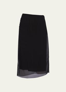 Georgette Midi Skirt