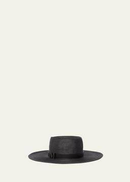 Musette Black Belted Fedora