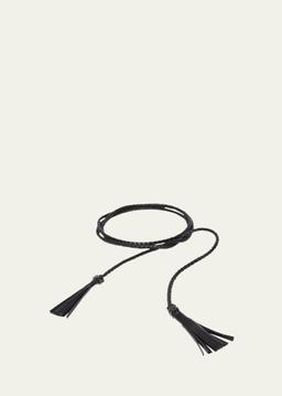 Braided Patent Leather Belt