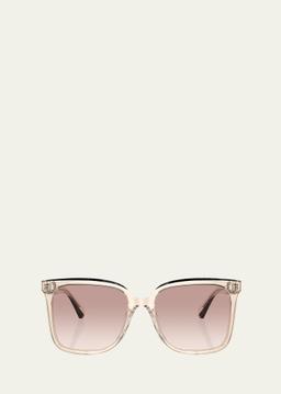 Sleek Acetate Square Sunglasses