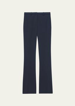 Traceable Wool Slim Straight-Leg Trousers