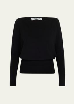 Lavina Draped Off-Shoulder Sweater