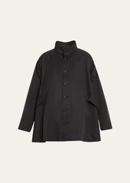 Caucasus High Neck Raincoat (Long Length)