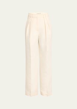 Tailored Wide-Leg Trousers