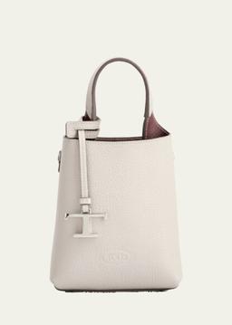 Micro Calf Leather Top-Handle Bag
