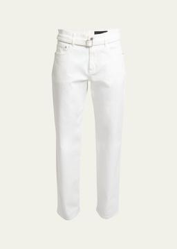 Ellsworth Straight Leg Belted Jeans
